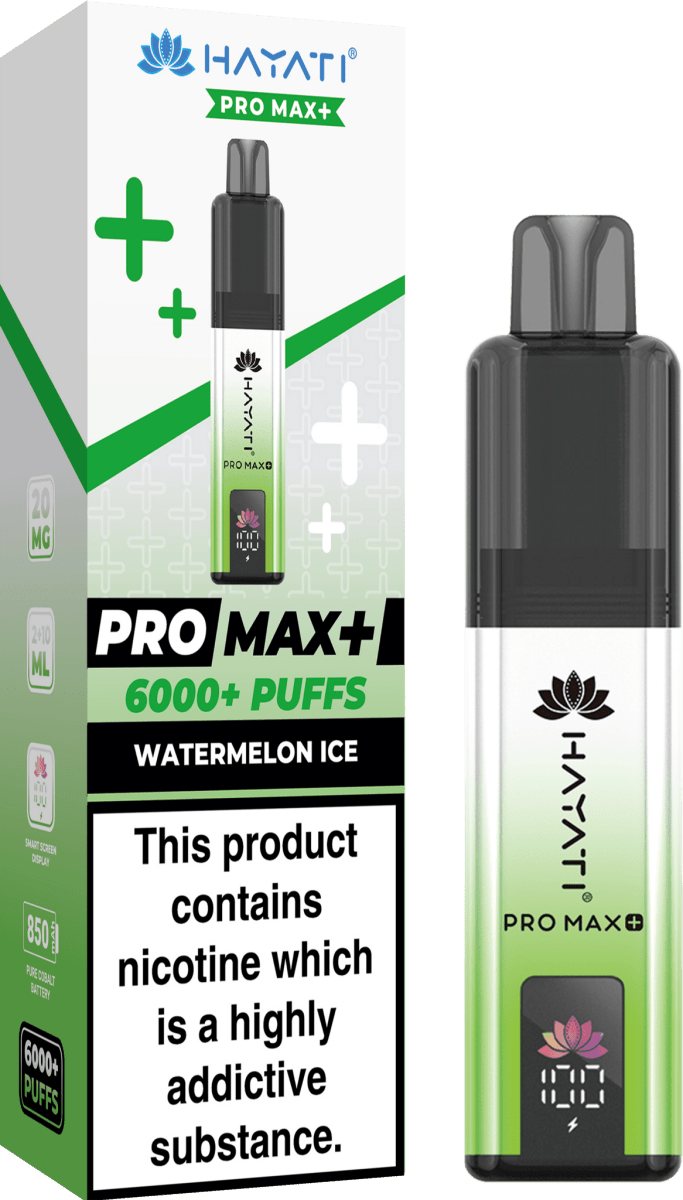 Hayati Pro Max Plus 6000 Vape Kit – 6000 Puff Rechargeable Prefilled Pod Device - Noble Vape
