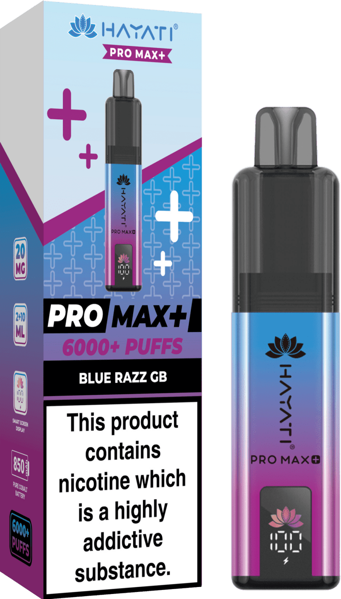 Hayati Pro Max Plus 6000 Vape Kit – 6000 Puff Rechargeable Prefilled Pod Device - Noble Vape