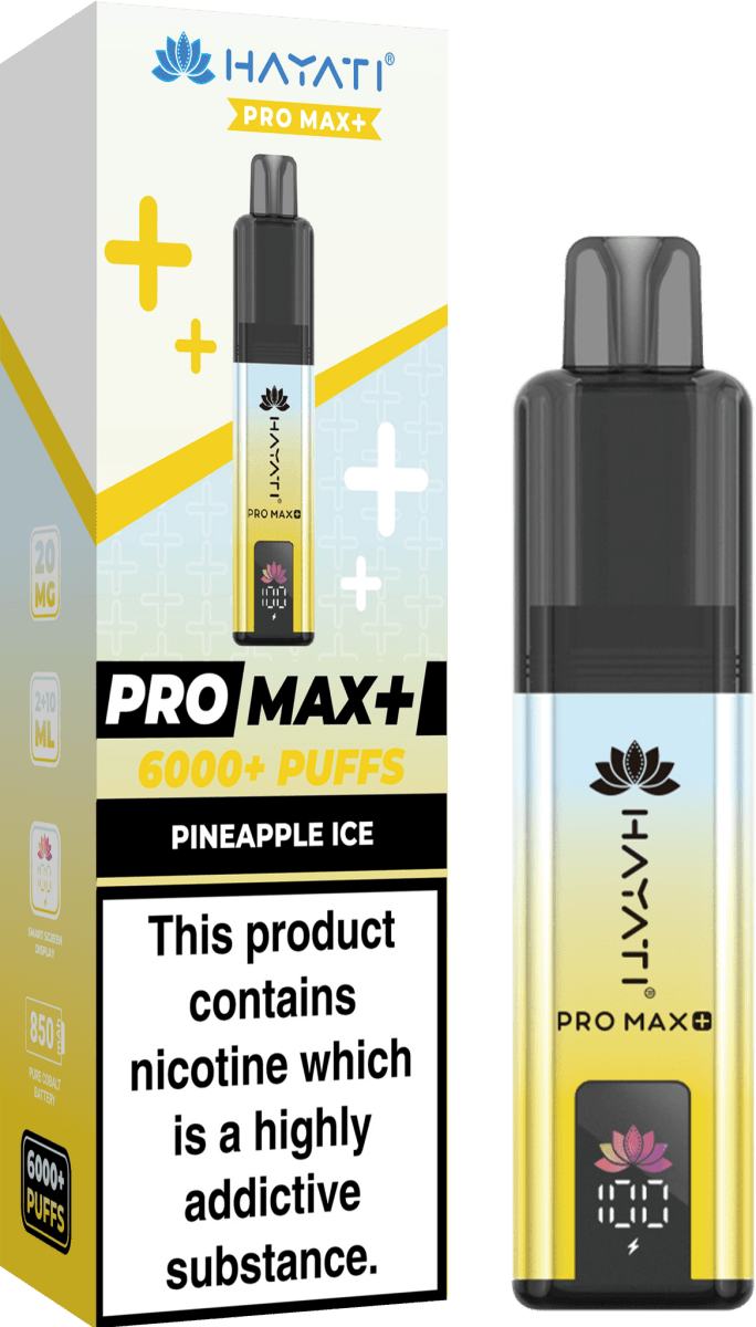 Hayati Pro Max Plus 6000 Vape Kit – 6000 Puff Rechargeable Prefilled Pod Device - Noble Vape