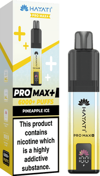 Hayati Pro Max Plus 6000 Vape Kit – 6000 Puff Rechargeable Prefilled Pod Device - Noble Vape