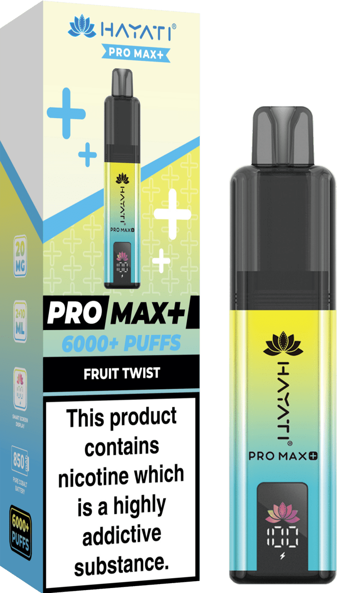 Hayati Pro Max Plus 6000 Vape Kit – 6000 Puff Rechargeable Prefilled Pod Device - Noble Vape