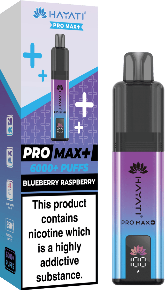 Hayati Pro Max Plus 6000 Vape Kit – 6000 Puff Rechargeable Prefilled Pod Device - Noble Vape