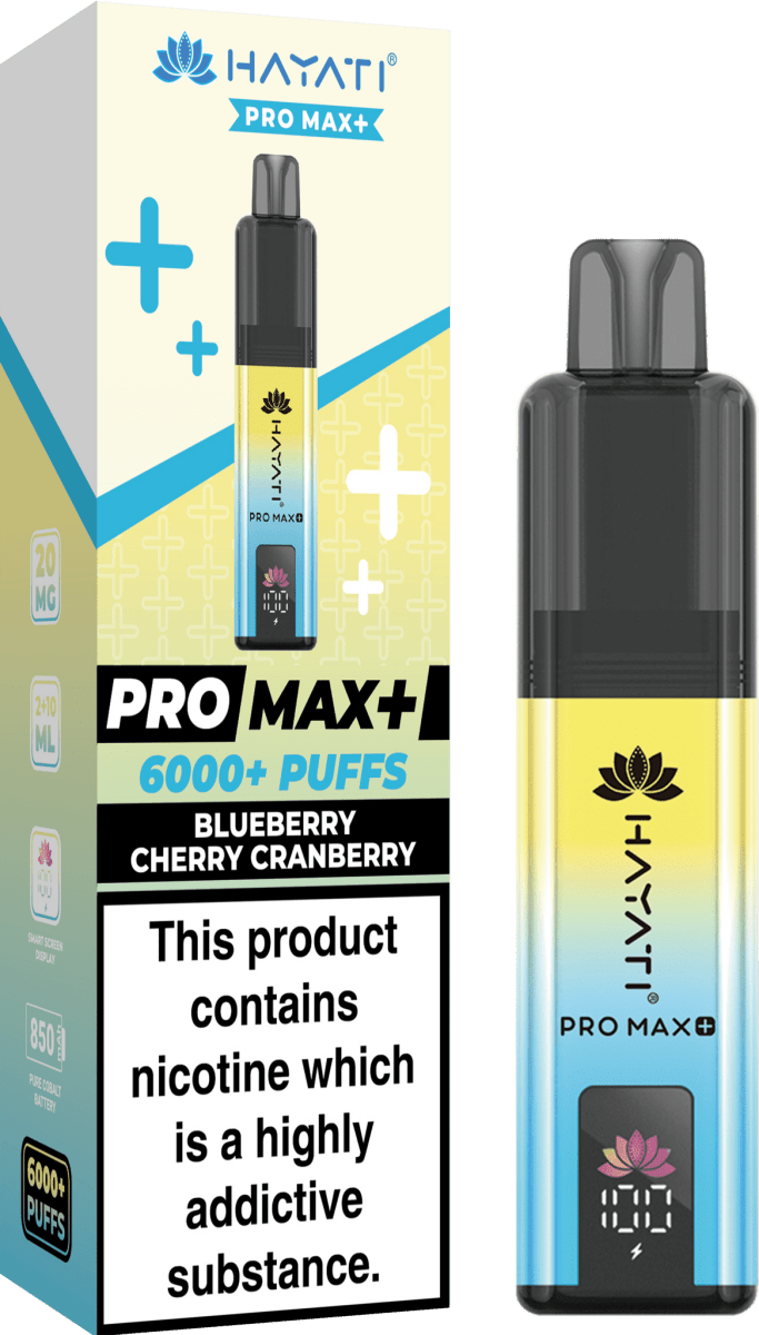 Hayati Pro Max Plus 6000 Vape Kit – 6000 Puff Rechargeable Prefilled Pod Device - Noble Vape