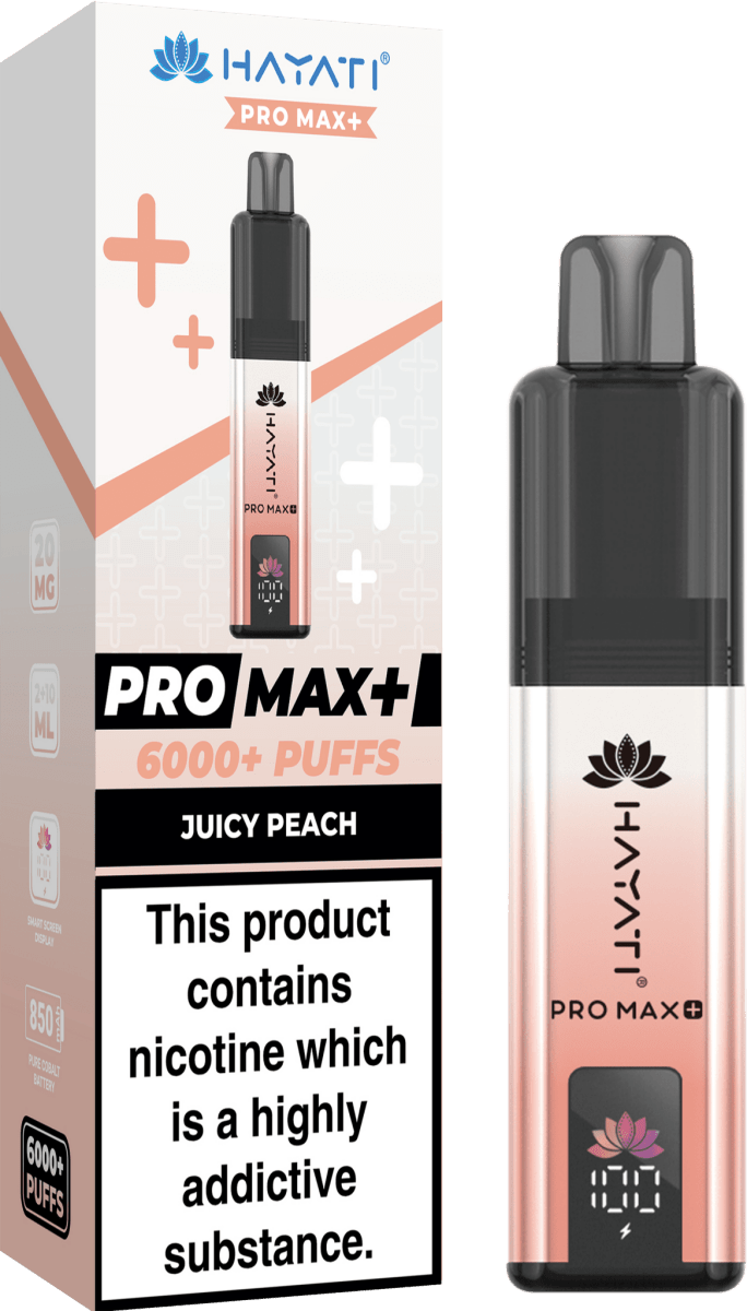 Hayati Pro Max Plus 6000 Vape Kit – 6000 Puff Rechargeable Prefilled Pod Device - Noble Vape