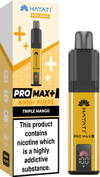 Hayati Pro Max Plus 6000 Vape Kit – 6000 Puff Rechargeable Prefilled Pod Device - Noble Vape