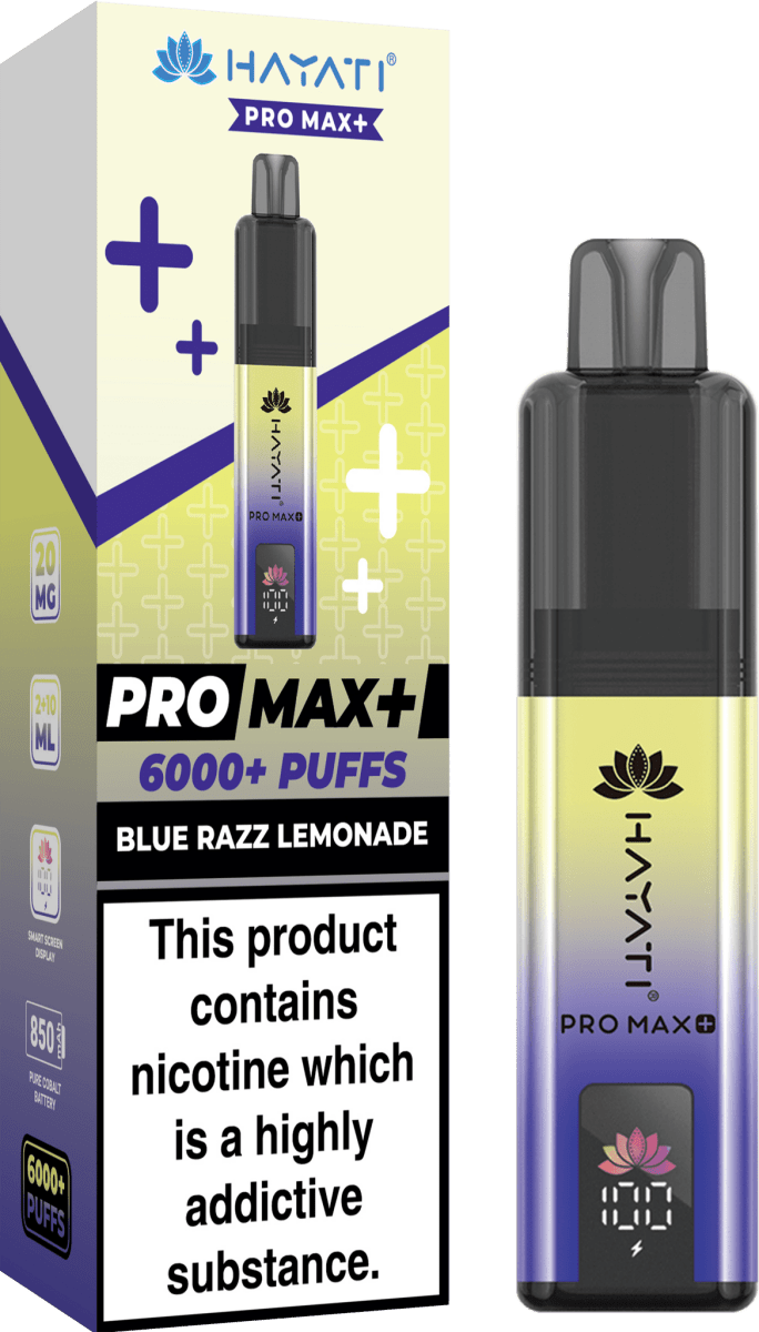 Hayati Pro Max Plus 6000 Vape Kit – 6000 Puff Rechargeable Prefilled Pod Device - Noble Vape