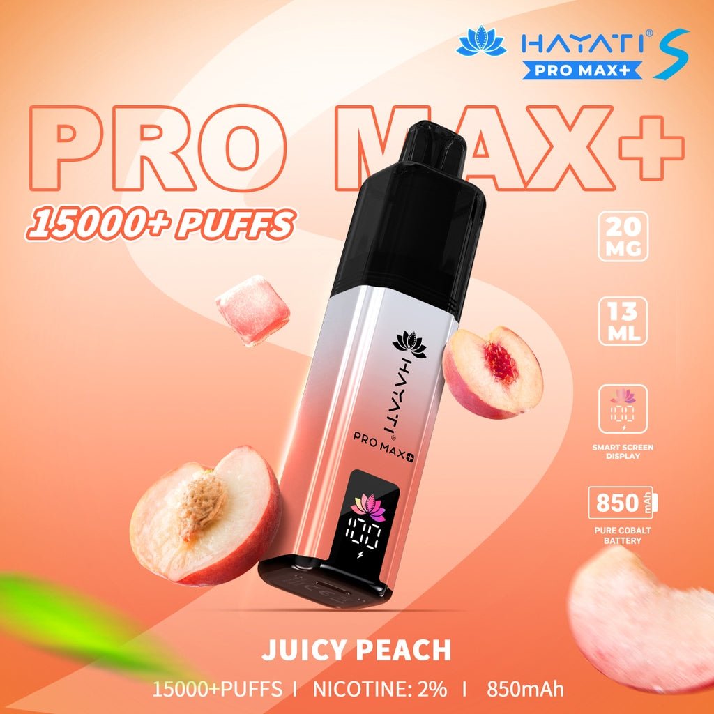 Hayati Pro Max S Plus 15K Pod Vape Kit – Rechargeable 15000 Puff Device UK - Noble Vape