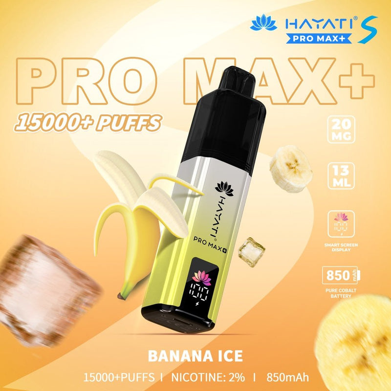 Hayati Pro Max S Plus 15K Pod Vape Kit – Rechargeable 15000 Puff Device UK