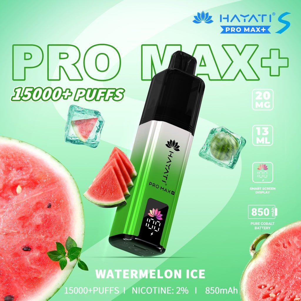 Hayati Pro Max S Plus 15K Pod Vape Kit – Rechargeable 15000 Puff Device UK - Noble Vape