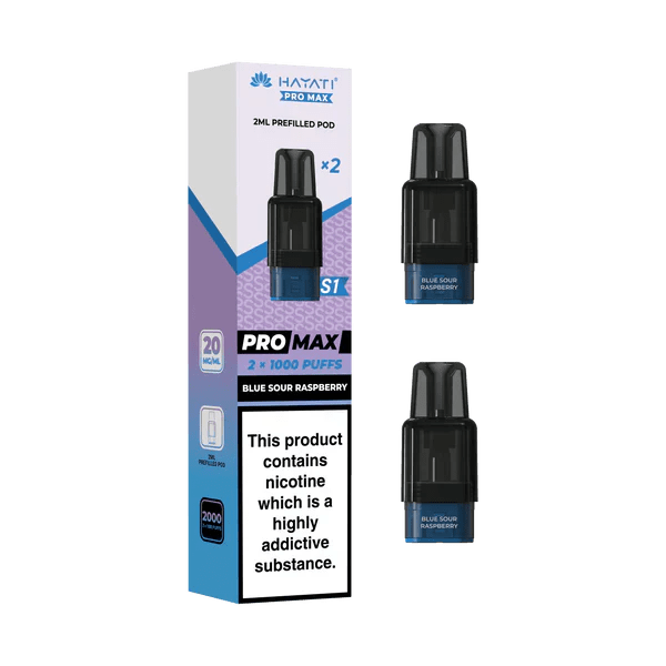 Hayati Pro Max S1 1000 Prefilled Pods – Rechargeable Pod Vape System UK - Noble Vape