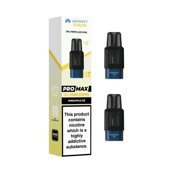 Hayati Pro Max S1 1000 Prefilled Pods – Rechargeable Pod Vape System UK - Noble Vape