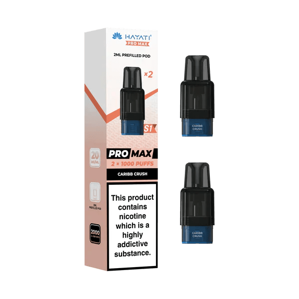 Hayati Pro Max S1 1000 Prefilled Pods – Rechargeable Pod Vape System UK - Noble Vape