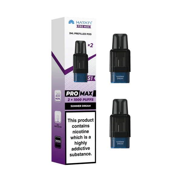Hayati Pro Max S1 1000 Prefilled Pods – Rechargeable Pod Vape System UK - Noble Vape
