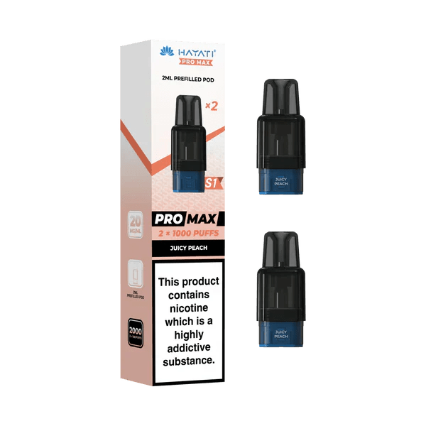 Hayati Pro Max S1 1000 Prefilled Pods – Rechargeable Pod Vape System UK - Noble Vape