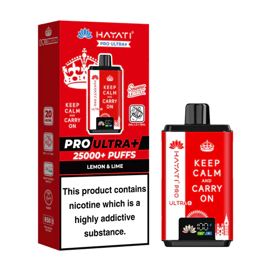 Hayati 25000 puff vape kit design close-up