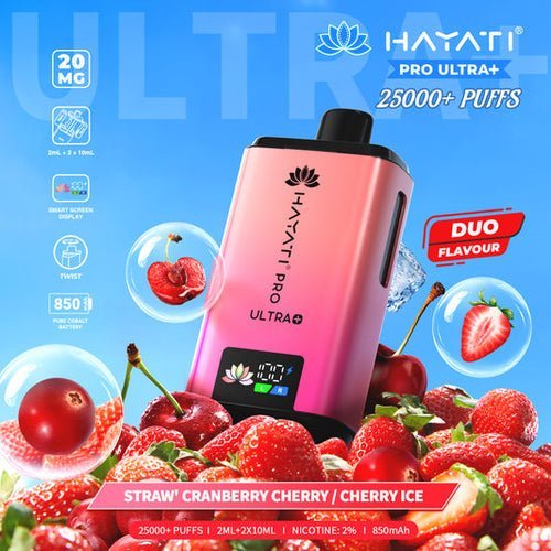Hayati Rubik 7000 Puffs Prefilled Pod Vape Kit - Noble Vape Blueberry-Cherry-Cranberry