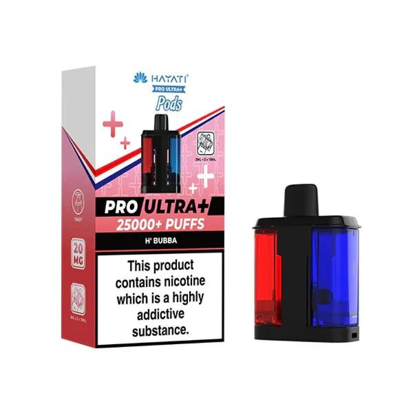Hayati Pro Ultra Plus 25K Prefilled Pods – Replacement Dual Flavour Pods - Noble Vape