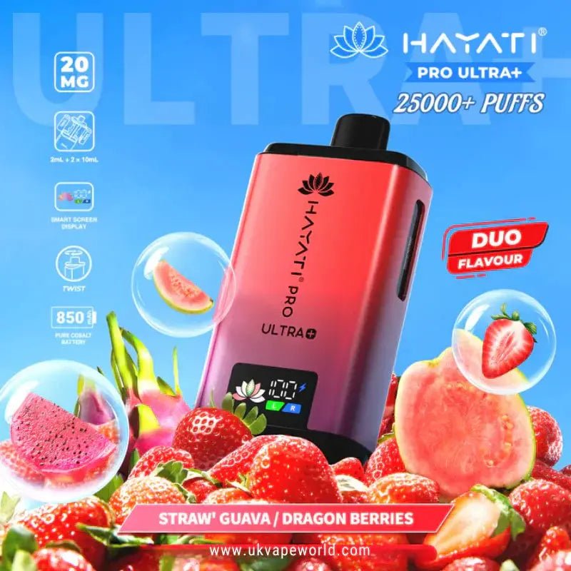 Hayati Pro Ultra Plus 25K Prefilled Vape Kit – 25,000 Puffs Rechargeable Pod System - Noble Vape