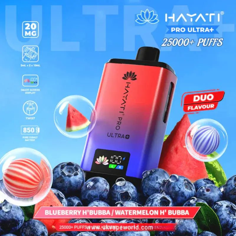 Hayati Pro Ultra Plus 25K Prefilled Vape Kit – 25,000 Puffs Rechargeable Pod System - Noble Vape