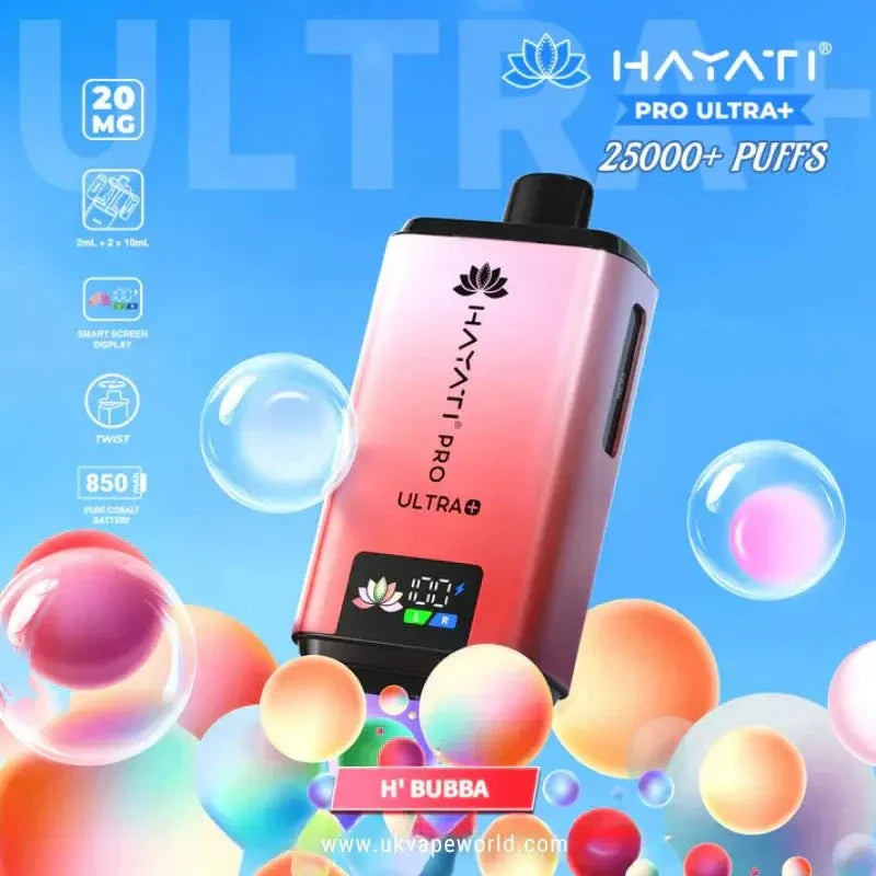 Hayati Pro Ultra Plus 25K Prefilled Vape Kit – 25,000 Puffs Rechargeable Pod System - Noble Vape
