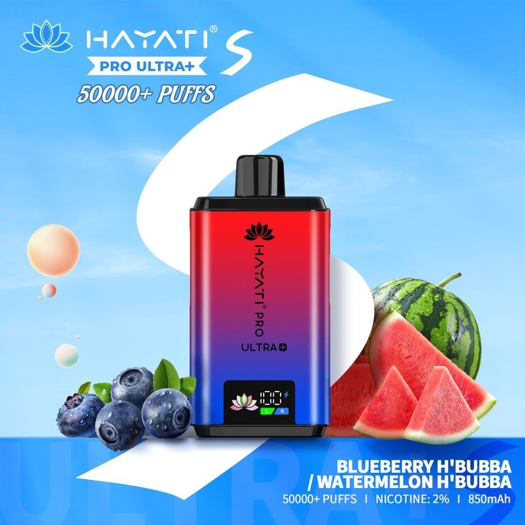 Hayati Pro Ultra Plus S 50K Prefilled Pod Vape Kit – Rechargeable Dual Flavour System UK - Noble Vape