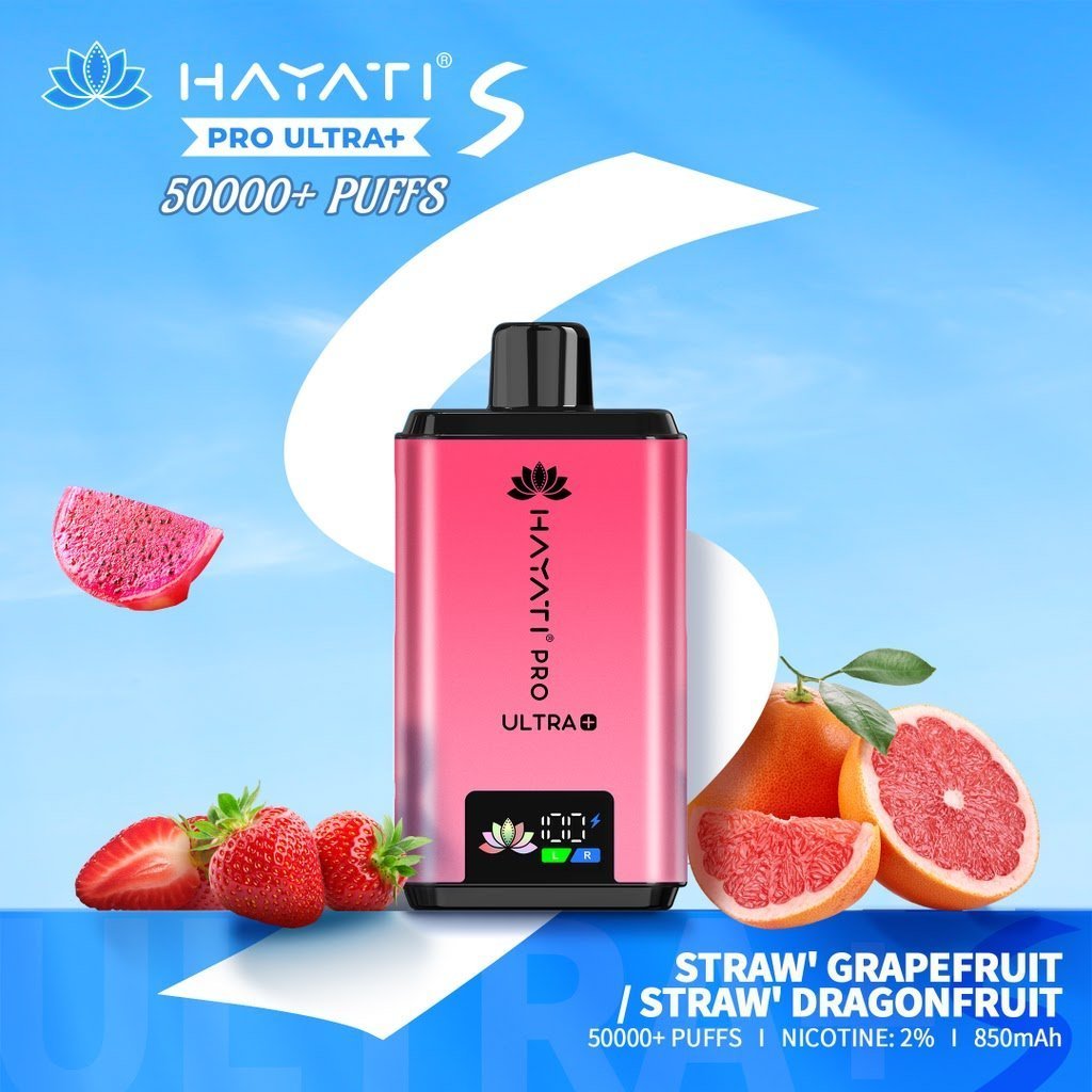 Hayati Pro Ultra Plus S 50K Prefilled Pod Vape Kit – Rechargeable Dual Flavour System UK - Noble Vape