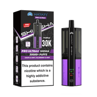 Hayati Pro Ultra Plus Shisha 30K Vape Kit – 30,000 Puffs Rechargeable Dual Flavour Pod System - Noble Vape Grape-Mint-Blueberry-Mint
