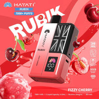 Hayati Rubik 7000 Puffs Prefilled Pod Vape Kit - Noble Vape Fizzy-Cherry