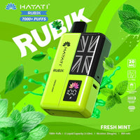 Hayati Rubik 7000 Puffs Prefilled Pod Vape Kit - Noble Vape Fresh-Mint