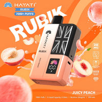 Hayati Rubik 7000 Puffs Prefilled Pod Vape Kit - Noble Vape Juicy-Peach