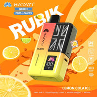 Hayati Rubik 7000 Puffs Prefilled Pod Vape Kit - Noble Vape Lemon-Cola-Ice