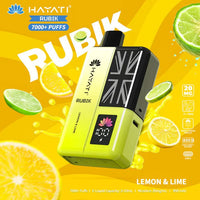 Hayati Rubik 7000 Puffs Prefilled Pod Vape Kit - Noble Vape Lemon-Lime