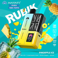 Hayati Rubik 7000 Puffs Prefilled Pod Vape Kit - Noble Vape Pineapple-Ice