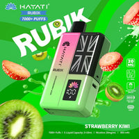 Hayati Rubik 7000 Puffs Prefilled Pod Vape Kit - Noble Vape Strawberry-Kiwi