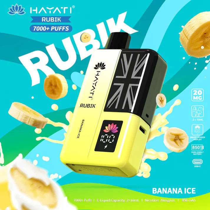 Hayati Rubik 7000 Puffs Prefilled Pod Vape Kit - Noble Vape
