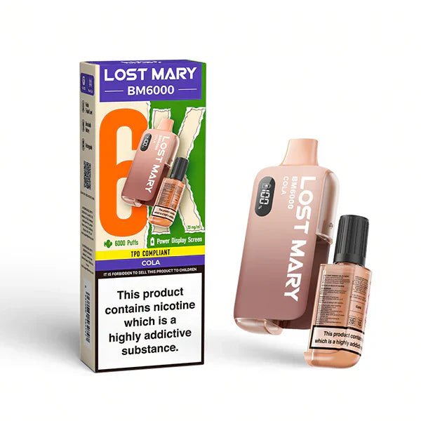 Lost Mary BM6000 Prefilled Pod Vape Kit – Rechargeable 6000 Puff Pod System UK - Noble Vape