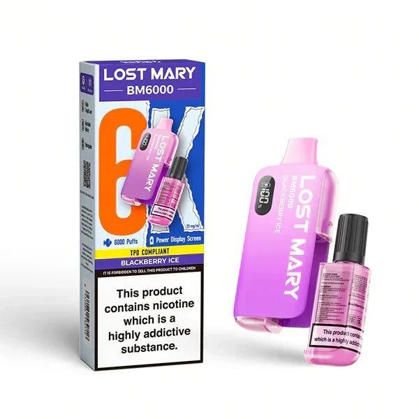 Lost Mary BM6000 Prefilled Pod Vape Kit – Rechargeable 6000 Puff Pod System UK - Noble Vape