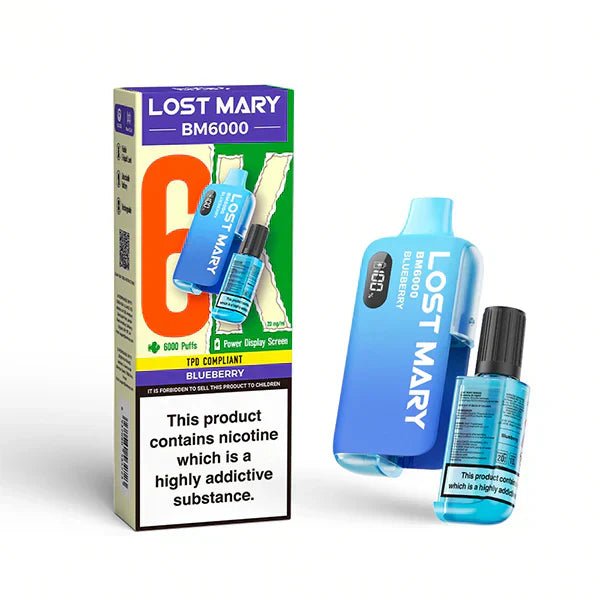 Lost Mary BM6000 Prefilled Pod Vape Kit – Rechargeable 6000 Puff Pod System UK - Noble Vape