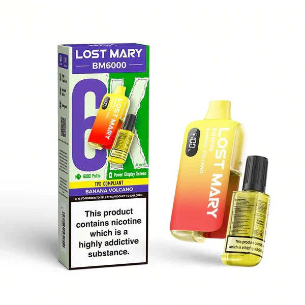 Lost Mary BM6000 Prefilled Pod Vape Kit – Rechargeable 6000 Puff Pod System UK - Noble Vape