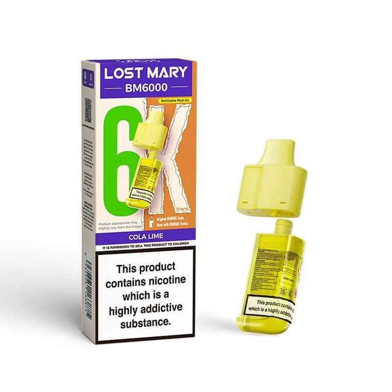 Lost Mary BM6000 Prefilled Pods – Replacement Pods for BM6000 Pod Vape Kit UK - Noble Vape