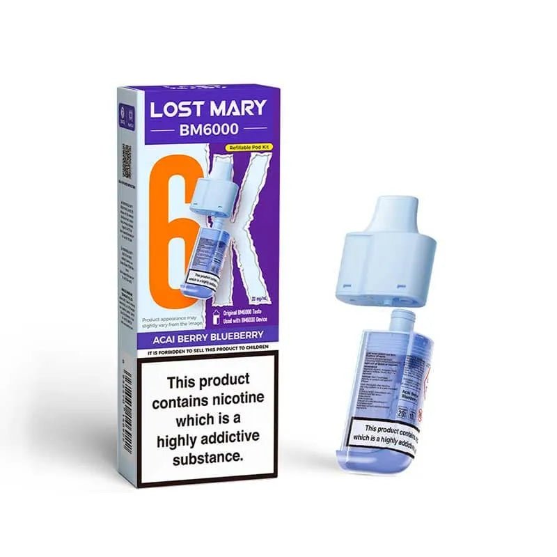 Lost Mary BM6000 Prefilled Pods – Replacement Pods for BM6000 Pod Vape Kit UK - Noble Vape