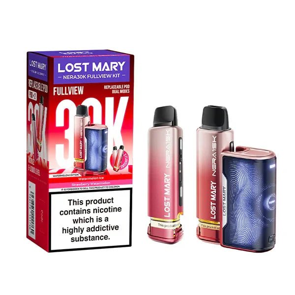 Lost Mary Nera 30K Fullview Prefilled Pod Vape Kit – Rechargeable 30000 Puff Pod System UK - Noble Vape