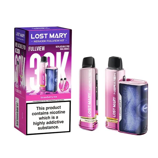 Lost Mary Nera 30K Fullview Prefilled Pod Vape Kit – Rechargeable 30000 Puff Pod System UK - Noble Vape