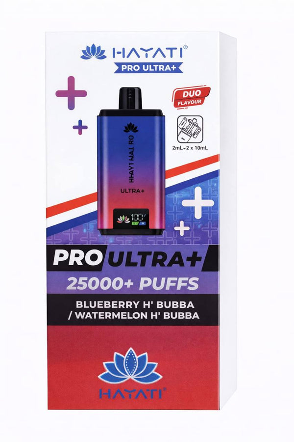 Hayati Pro Ultra 25000 Puffs Souvenir Edition Pod Vape Kit – Rechargeable Dual Flavour System UK