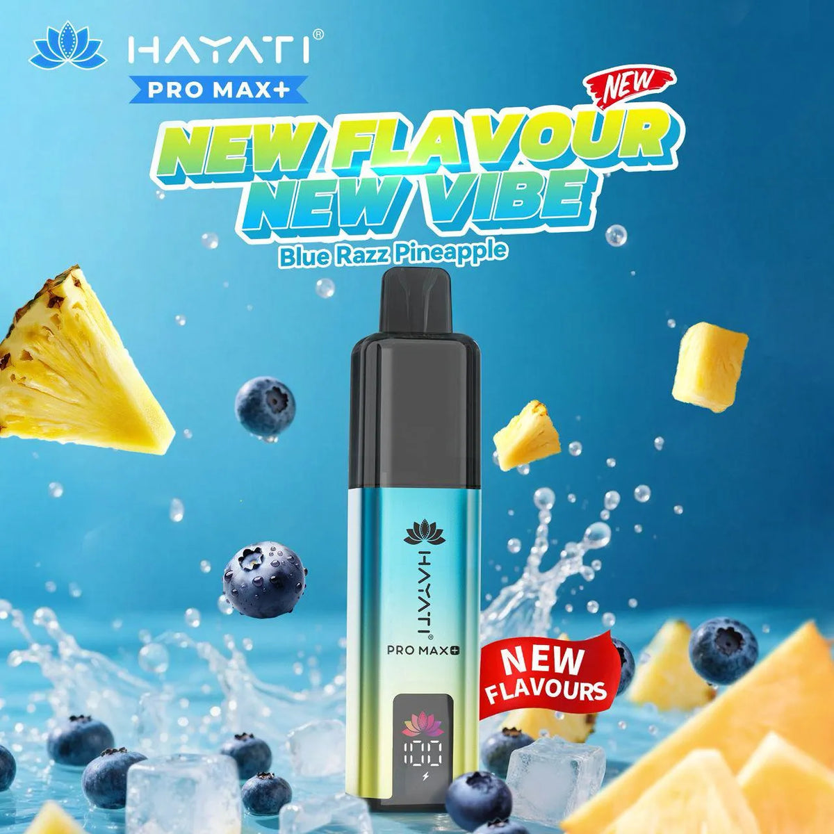 Hayati Pro Max+ 6000 Puffs Prefilled Kit - Noble Vape Blue-Razz-Pineapple-New