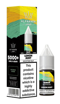 Al Fakher Nic Salt E‑Liquid 10ml – Premium Nicotine Salt Vape Juice UK (Multiple Flavours) - Noble Vape Lemon-Mint