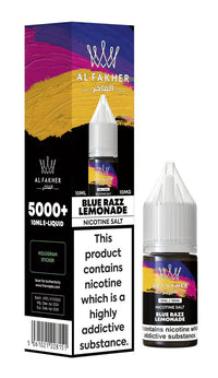 Al Fakher Nic Salt E‑Liquid 10ml – Premium Nicotine Salt Vape Juice UK (Multiple Flavours) - Noble Vape Blue-Razz-Lemonade