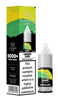 Al Fakher Nic Salt E‑Liquid 10ml – Premium Nicotine Salt Vape Juice UK (Multiple Flavours) - Noble Vape Lemon-Lime