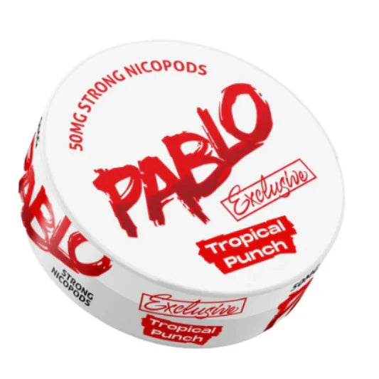 Pablo Nicotine Pouches – Extra Strong Tobacco-Free Nicotine Pouches (30mg–50mg) UK - Noble Vape Tropical-Punch-50mg
