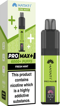 Hayati Pro Max+ 6000 Puffs Prefilled Kit - Noble Vape Fresh-Mint